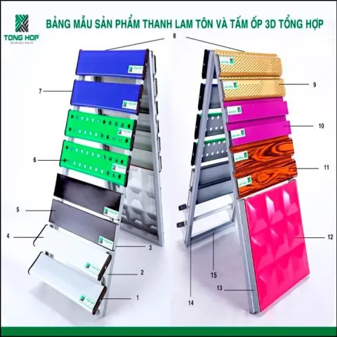 BẢNG MẪU THANH LAM TÔN - 3D TỔNG HỢP