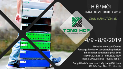 TÔN 3D - KÍNH MỜI THAM QUAN GIAN HÀNG VIETBUILD